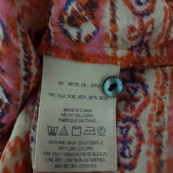 Vanessavirginia Finn Tank top 100% silk Size Small - Picture 8 of 9